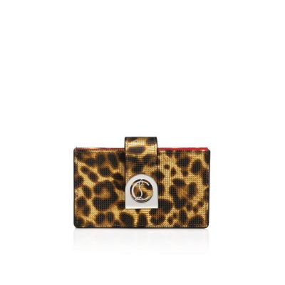 Porta Tarjetas Elisa Accordeon Christian Louboutin Mujer - Dorados/Plateados - 1210486I380
